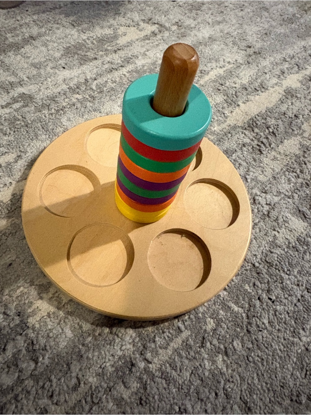 Lovevry flexible wood stacker toy
